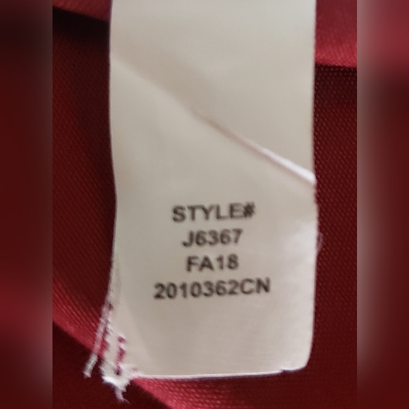 J. Crew Mercantile Long Sleeve High Neck Burgundy Dress - Picture 12 of 12